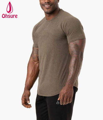 軽量 コンフォートTシャツ 男性 ジム フィットネス スポーツウェア ポリブレンドファブリック 2022 ニューファッション 縫い目のないストレッチ コットン ジム服