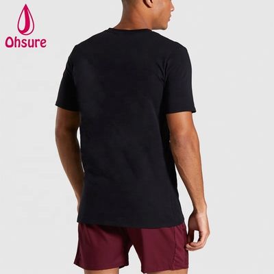 スリムフィットコットン スパンデックス メンズ ジム Tシャツ ボディビル Tシャツ ワークアウト ウェア 高品質 メンズ カジュアル プリント