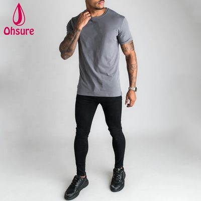 カスタム半袖コットンメンズTシャツ 男性用スポーツウェア カジュアルTシャツ ワークアウト ランニング 服 メンズ