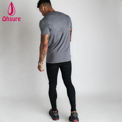 カスタム半袖コットンメンズTシャツ 男性用スポーツウェア カジュアルTシャツ ワークアウト ランニング 服 メンズ