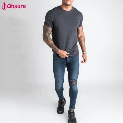 男性用服のサプライヤー 卸売 高品質 男性用綿のTシャツ カスタムサイズとロゴ シンプル ローズ・フィット ジム 男性用Tシャツ