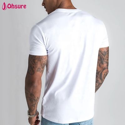 新しいカジュアルメンズスポーツウェアフィットネスジムウェア無地TシャツTシャツ竹フィットジムシャツカスタムスポーツTシャツ
