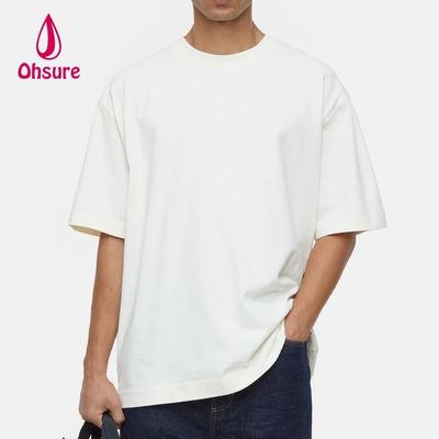 メンズ夏高品質半袖Tシャツ 冷感シルク リサイクルオリジナルコットン カスタマイズ特大スポーツTシャツ