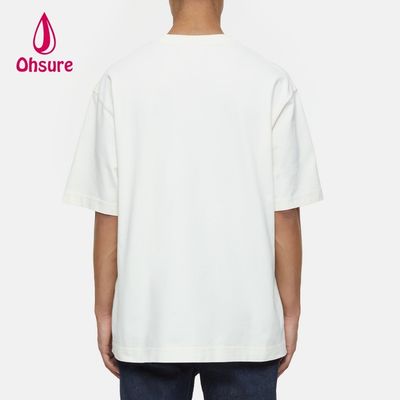 メンズ夏高品質半袖Tシャツ 冷感シルク リサイクルオリジナルコットン カスタマイズ特大スポーツTシャツ