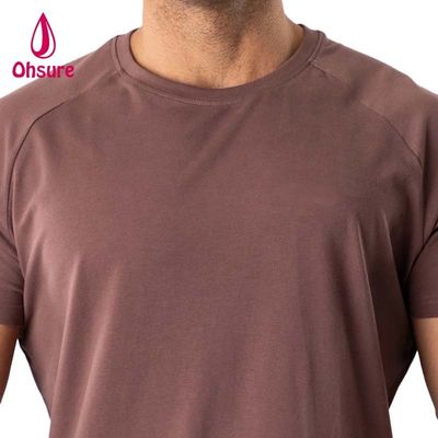 男性用 筋トレシャツ ランニングスポーツ トップジム 男性用 綿 スパンデックスTシャツ