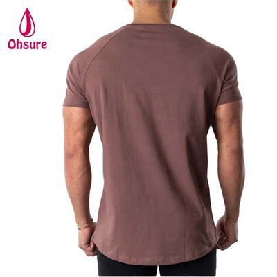 男性用 筋トレシャツ ランニングスポーツ トップジム 男性用 綿 スパンデックスTシャツ