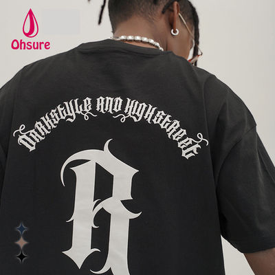 Ohsure カスタムロゴ ストリートウェアデザイン 100% コットン ファッション タイダイ オーバーサイズ メンズ グラフィック Tシャツ