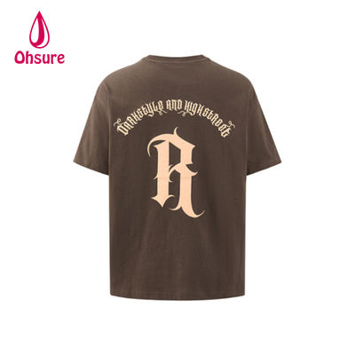 Ohsure カスタムロゴ ストリートウェアデザイン 100% コットン ファッション タイダイ オーバーサイズ メンズ グラフィック Tシャツ