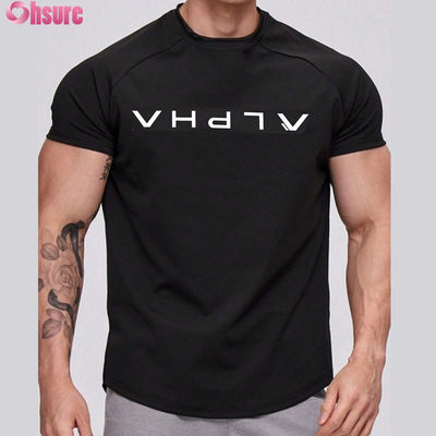 卸売 高品質 クイック ドライ ランニング アスレティック 男性 スポーツ Tシャツ カスタム ロゴ ワークアウト ジム コットン ショート スポーツ Tシャツ