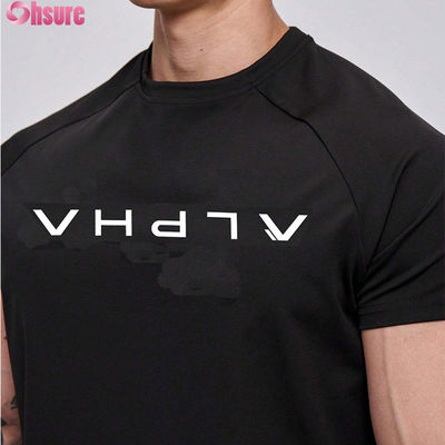 卸売 高品質 クイック ドライ ランニング アスレティック 男性 スポーツ Tシャツ カスタム ロゴ ワークアウト ジム コットン ショート スポーツ Tシャツ