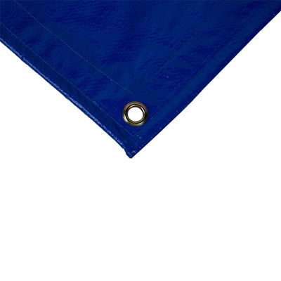 Litong ブルーシルバー PE ターポリン 軽量カーゴカバー ブルーオレンジ 荷物バッグ 150gsm 防水タープ